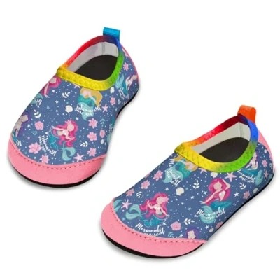Image of Yorgou Baby Boys Girls Water Shoes Toddler Beach Barefoot Aqua Socks Non Slip for Pool