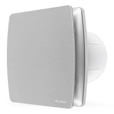 Image of calimaero® BREEZE Bathroom Extractor Fan 100mm with Over run And Backdraft Shutter, 4 inch Humidity Sensor, Energy Efficient, Quiet, Plastic 12 W, 95m3/h, 32db, Ipx4,