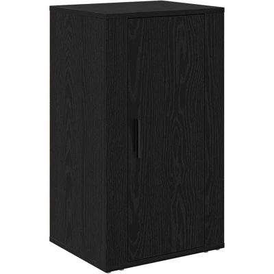 Image of vidaXL Sideboard Black oak 40 x 33 70 cm Engineered wood