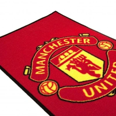 Image of Manchester United F.C. rug bedroom approx 80cm x 50cm 100%Polyamide machine washable on a header card official licensed product