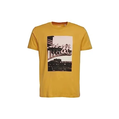 Image of ESPRIT Men&#039;s 043ee2k320 T Shirt, 730/Sunflower Yellow, XS