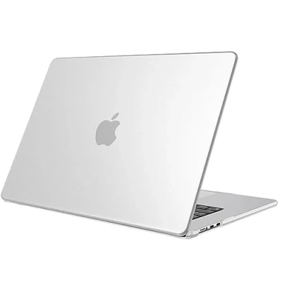 Image of FINTIE Case Compatible with Macbook Air 15 inch (2024/2023) M3/M2 Chip, Protective Snap On Hard Shell Cover for 15.3 Model A3114 A2941, Frost Clear