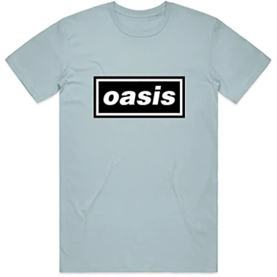 Image of Rock Off Oasis &#039;Classic Logo&#039; (Blue) T Shirt (Medium)