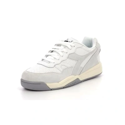 Image of Diadora Winner Unisex Trainers white, Size: 10.5, White leather and imitation