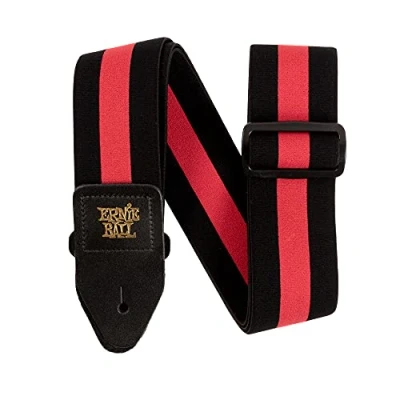 Image of Ernie Ball Stretch Comfort Racer Red Strap