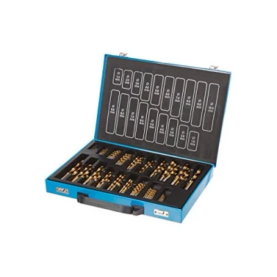 Image of UK Drills HSS Titanium Coated Drill Bit Set 170 Pieces Jobber 1mm to 10mm