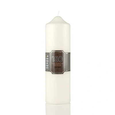 Image of Pillar Candles 150 Hours Long Burning Large Candle 7cm x 24cm Dripless, Smokeless, Unscented Church Ideal for Weddings, Spa and Parties (Pack of 1)