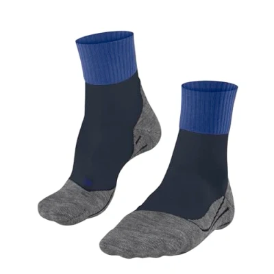 Image of FALKE Men&#039;s TK2 Explore Cool Short M SSO Lyocell Functional Yarn Thick Anti Blister 1 Pair Hiking Socks, Blue (Cobalt 6118), 5.5 7.5