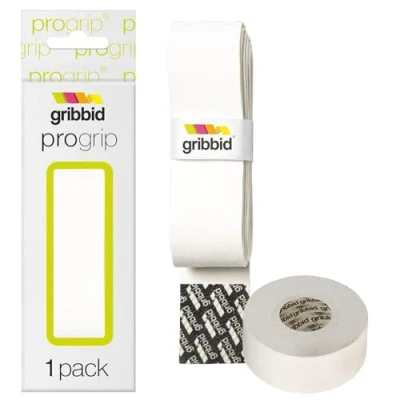 Image of GRIBBID Hockey Grip Chamois, Field Hockey, The Original Dutch Chamois (White, 1 Pack + Sport Tape White), Supreme Softness Grips