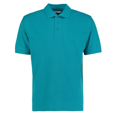 Image of Kustom Kit Mens Short Sleeve Polo Shirts, Jade, Large. KK403