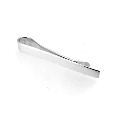 Image of ROBERTS Sterling Silver Tie Clip 5mm Hallmarked Slide
