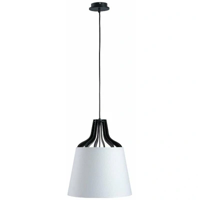 Image of Ivo Dome Pendant Ceiling Light White, 38cm, 1x E27