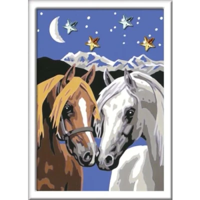 Image of Ravensburger CreArt 28024 Painting by Numbers Horse for Children from 7 Years