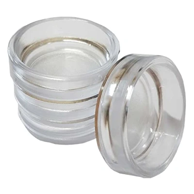 Image of Heavy Duty Castor Cups 38mm Pack of 4 Clear Extra Strong Protect Wooden, Laminate, Tiled Floors and Carpets from Wheel Damage Scratches Caused by Furniture Chair Bed Sofa Table Legs