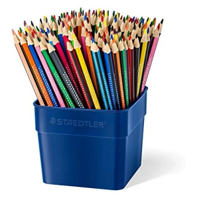 Image of Staedtler Colouring Pencils, High Break Resistance and Ergonomic Soft Surface, Quiver with 144 Pencils in 12 Colours, 187 T144