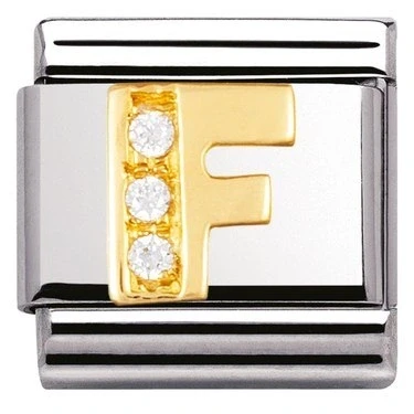 Image of Nomination Cubic Zirconia F Charm