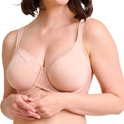 Image of Sans Complexe Women&#039;s Perfect Shape 79AAE00 Minimizer Bra, Nude, 34C