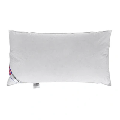 Image of HOMESCAPES Duck Feather Down King Size 3 ft Pillow Bolster 19″ x 36″ Inch Luxury Hotel Quality with Soft/Medium Firmness RDS Certified