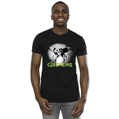 Image of Absolute Cult Gremlins Men&#039;s Scared Green T Shirt Black XX Large
