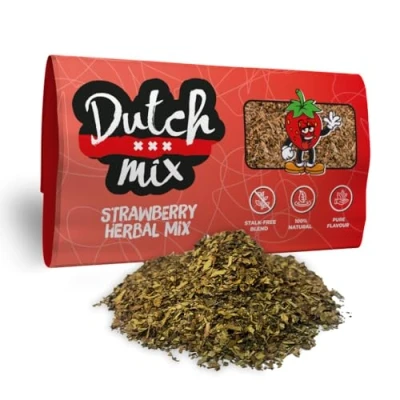 Image of Dutch Mix Strawberry Stalk free &amp; Natural 50g Quality Herbal Amsterdam as used in Coffee Shops