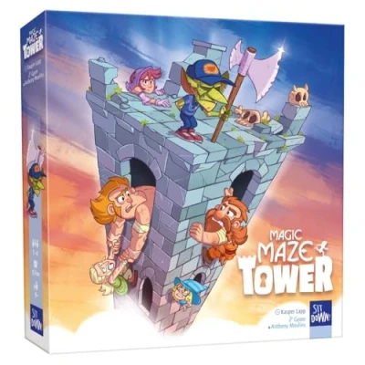 Image of Sit Down Magic Maze Tower Family Board Game Ages 9+ 1 4 Players 30 Minutes Playing Time