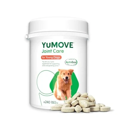 Image of YuMOVE Young and Active Dog Joint Supplement for Dogs to Support Growing Joints Aged Under 6 240 Tablets