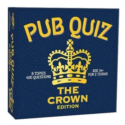 Image of Cheatwell Games The Crown Pub Quiz 400 Questions Comes With Answer Pad &amp; Pencils Ages 14+