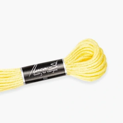 Image of Premium Embroidery Thread Luca S, 100% Giza Cotton, Oeko TEX Certified Stranded Cotton 364 / DMC 3078 Anchor 292