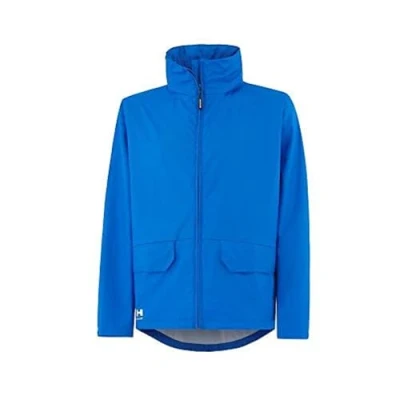 Image of Helly Hansen Workwear Men&#039;s Voss Waterproof Rain Jacket, Racer Blue, 2XL