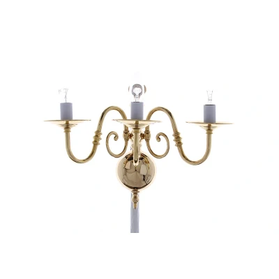 Image of Antwerp Brass Flemish Wall Candle Lamp