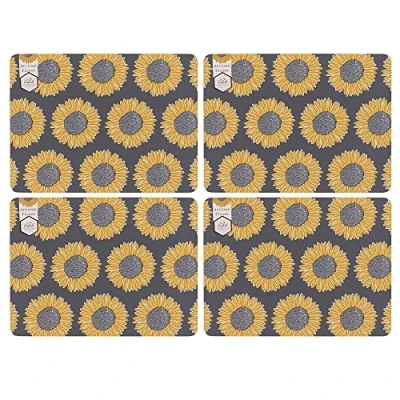 Image of English Tableware Company Artisan Flower Set of 4 Placemats