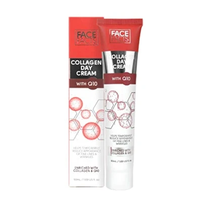 Image of Face Facts Collagen &amp; Q10 Day Cream + Ubiquinone (Q10) Soften Smooth Temporarily reduce the appearance of fine lines 50ml