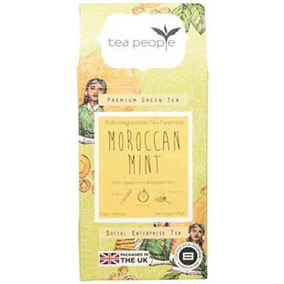 Image of Tea People Moroccan Mint, 15 Pyramids in Retail Pack, MM 15TP