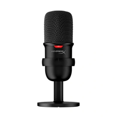 Image of HyperX SoloCast USB Condenser Gaming Microphone, for PC, PS4, and Mac, Tap to mute Sensor, Cardioid Polar Pattern, Streaming, Podcasts, Twitch, YouTube, Discord