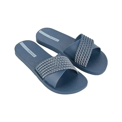 Image of Ipanema Women&#039;s STREET II FEM Slide Sandal, BLUE/BLUE, 1/2 UK