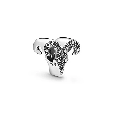 Image of Pandora Moments Women&#039;s Sterling Silver Sparkling Aries Zodiac Charm, No Box