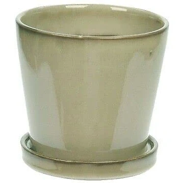 Image of Decorative Small Ceramic Plant Pot Indoor Home House Flower Succulent Cactus Herb Round Planter Cover Holder (Ø Diameter 10.5cm Cream)