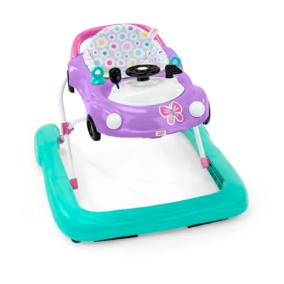 Image of Bright Starts Little Speedster 3 in 1 Car Walker, Purple Power, Baby Activity Walker for Girls and Boys, 6 Months+