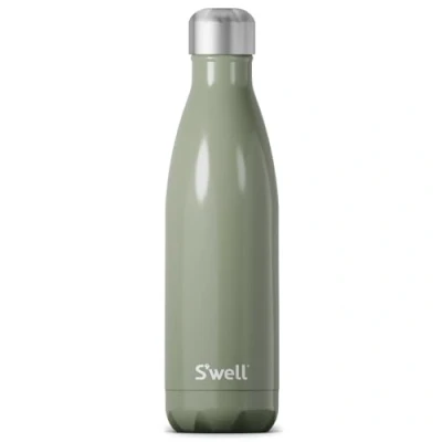 Image of S&#039;well Stainless Steel Water Bottle 17 Ounces Mountain Sage Triple Layered Vacuum Insulated Containers Keeps Drinks Cold for 36 Hours and Hot 18 Perfect On The Go