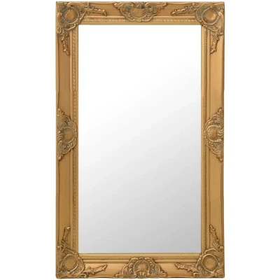 Image of vidaXL Wall Mirror Baroque Style 50x80 cm Gold