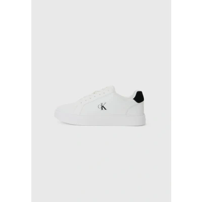 Image of Calvin Klein Jeans Cupsole Trainers, Men&#039;s, Size: 8, Bright white/black shoes