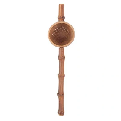 Image of Tea Strainers Natural Bamboo Filter Kitchen Gadget Strainer Infuser for Chinese Ceremony Kung Fu Tool(#4 with Holes in Pole)