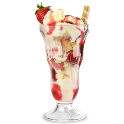 Image of AIOS Unbreakable Polycarbonate Sundae Desert/Ice Cream Glass. Capacity 340ml. (12)