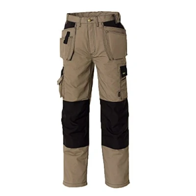 Image of teXXor 4312 24 &quot;Panama&quot; Canvas Work Trouser, Khaki/Black, Size