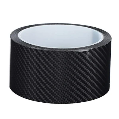 Image of Qiilu Scotch Carbon Fibre Roll Black Car Door Edge Protection Film (5 cm x 3 m)