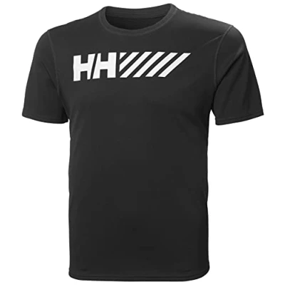 Image of Helly Hansen Mens Lifa Technical Graphic T Shirt, L, Black