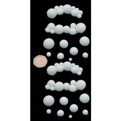 Image of 20 x Edible 3D Bubbles balls icing toppers, cake cupcakes decorations (Shimmer Colour)