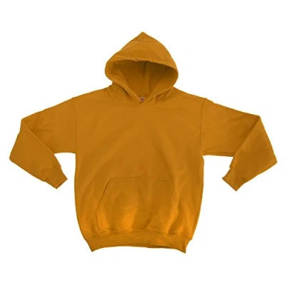 Image of GILDAN Heavy Blend Childrens Unisex Hooded Sweatshirt Top/Hoodie (L) (Gold)