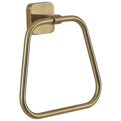 Image of Gedy Towel ring Tonga Gold Matte