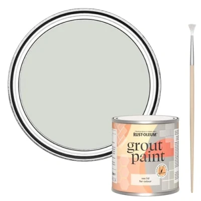 Image of Rust Oleum Grey Ultra Durable Grout Paint Winter 250ml
